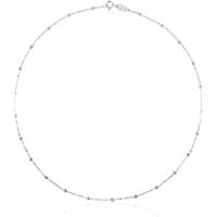 TOUS - Gargantilla Corta de Plata de Primera Ley con Detalles - 45-5 cm de Largo